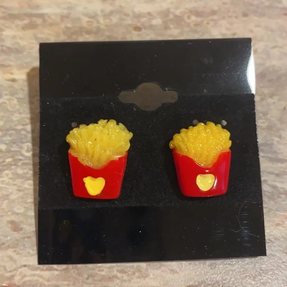 NEW French Fry Earrings - Picture 2 of 4